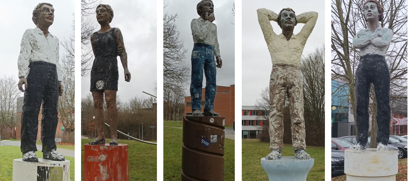 Stefan Balkenhol - Figuren auf dem Campus der Universität Bayreuth